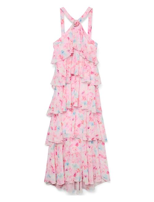 Vmfelicia Sl Ruffle Maxi Dress Exp Vero Moda Pink