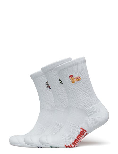 Hml3-Pack Socks Embroidery Hummel White