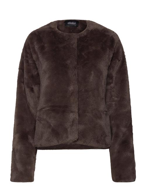 Carro Fake Fur Jacket Ella&il Brown