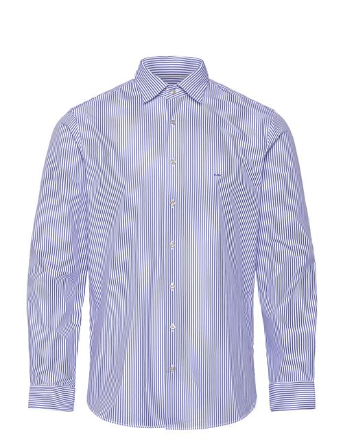 Performance Stripe Slim Shirt Michael Kors Blue