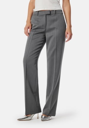 BUBBLEROOM Mid Waist Suit Trousers Dark grey 36