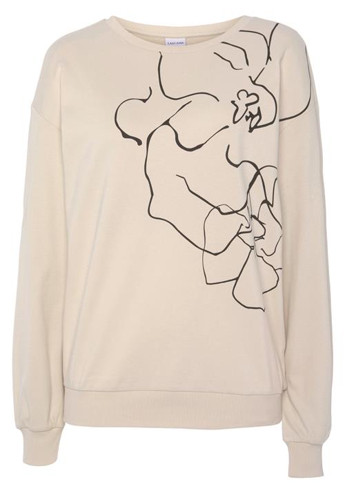 LASCANA Sweatshirt  ecru / sort