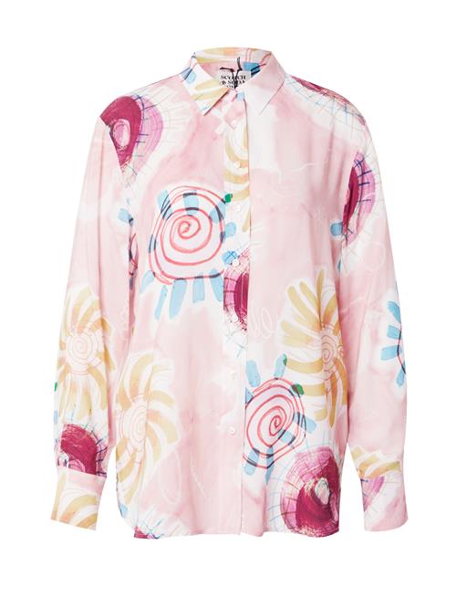 SCOTCH & SODA Bluse  blå / safran / rosé / rød