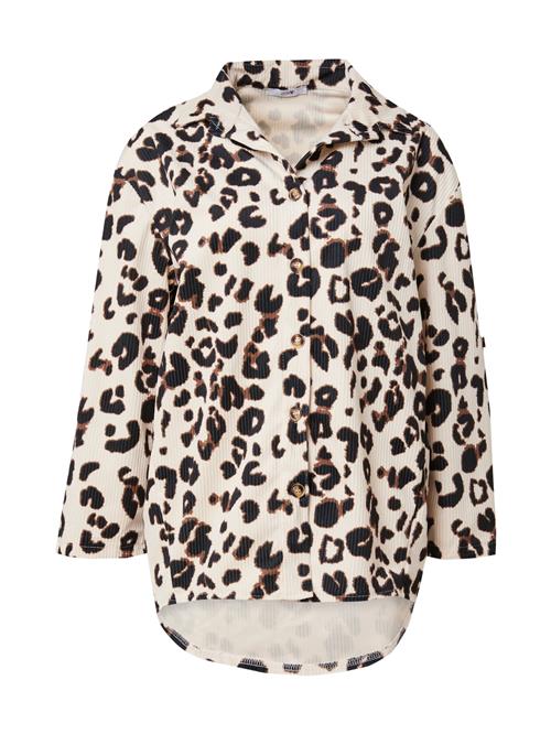 Hailys Bluse  beige / brun / sort