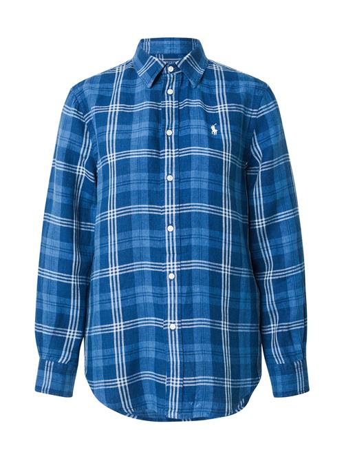 Polo Ralph Lauren Bluse 'CLASSIC'  blå / hvid