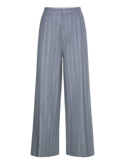 Wide Pleated Striped Trousers Filippa K Blue