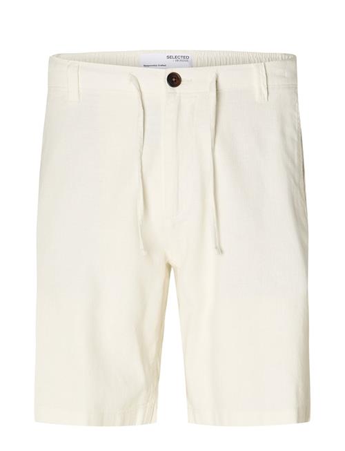 Slhregular-Brody Linen Shorts Noos Selected Cream