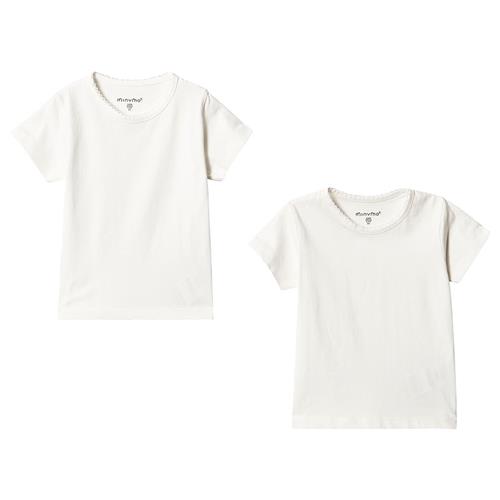 Minymo Basic Tshirt 2-pack White | Hvid | 86 cm