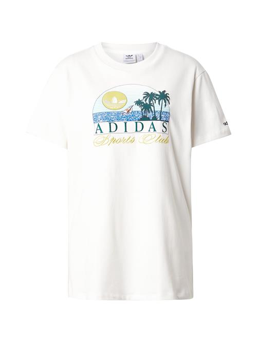 ADIDAS ORIGINALS Shirts 'ISLAND CLUB'  blå / gul / mørkegrøn / hvid