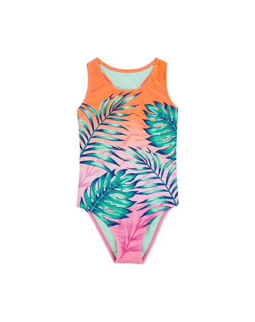 WE Fashion Badedragt  mørkeblå / jade / orange / lys pink