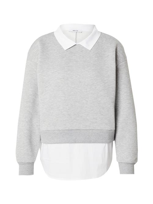 ABOUT YOU Sweatshirt 'Victoria'  grå-meleret / hvid