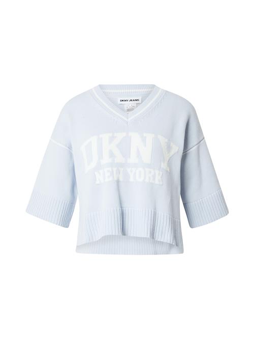 DKNY Pullover  lyseblå / hvid