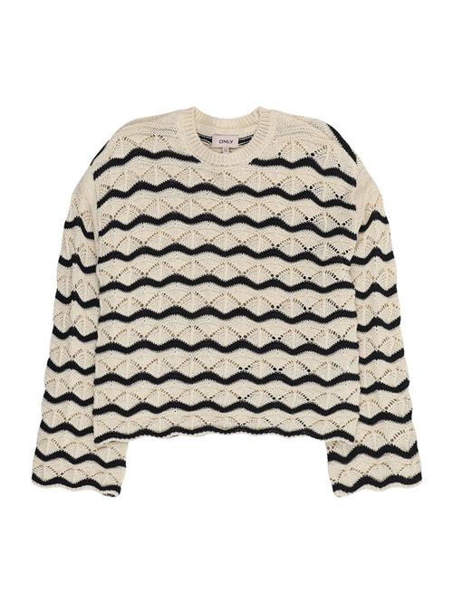 KIDS ONLY Pullover 'KOGDONNA'  beige / sort