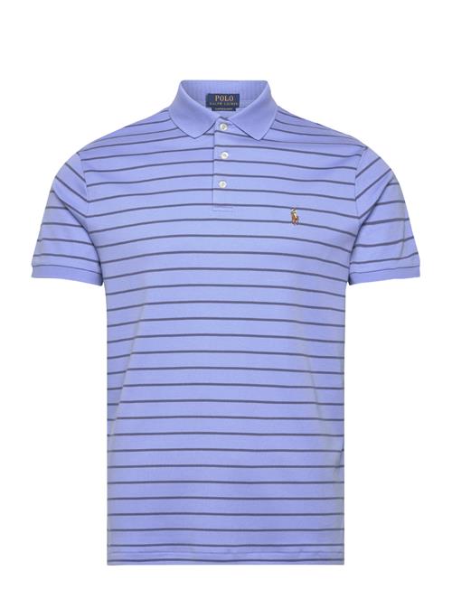 Custom Slim Fit Soft Cotton Polo Shirt Polo Ralph Lauren Blue