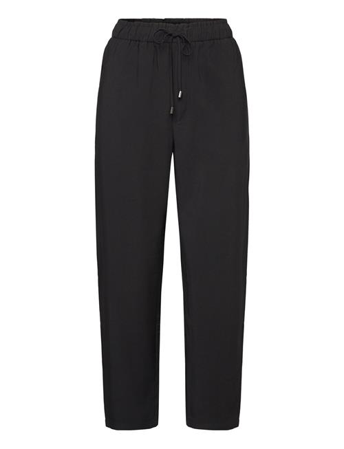 Flowy Straight-Fit Trousers With Bow Mango Black