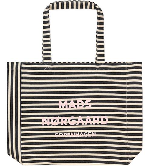 Mads NÃ¸rgaard Shopper - Recycled Boutique Athene - Black Stripe