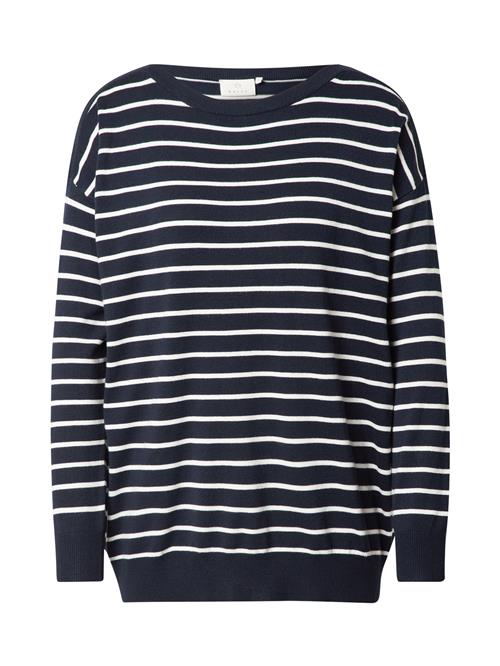 Se Kaffe Pullover 'Mala'  navy / hvid ved About You