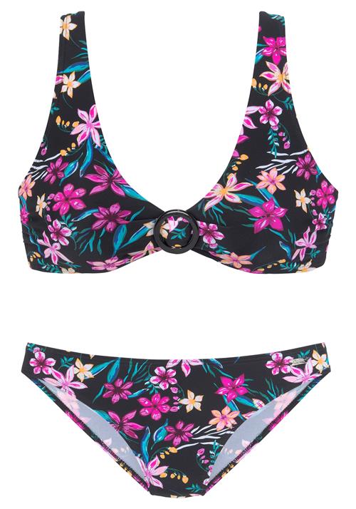 BUFFALO Bikini  turkis / smaragd / fersken / fuchsia / sort