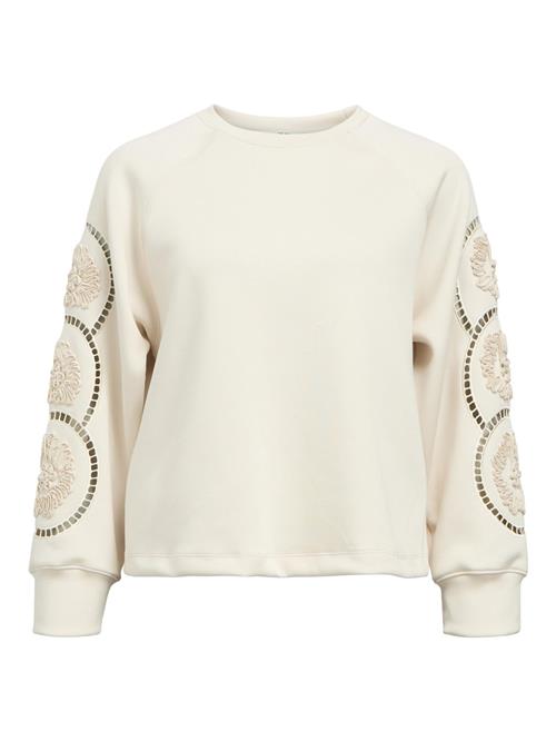 OBJECT Sweatshirt 'OBJDorina'  blandingsfarvet / hvid / offwhite