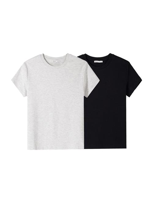 Bershka Shirts  grå-meleret / sort