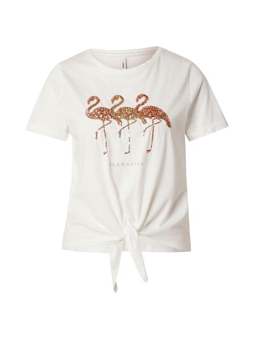 Se ONLY Shirts 'ONLDORA'  guld / rosa guld / hvid ved About You