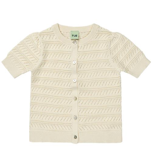 Se FUB Cardigan - Strik - Ecru ved KidsWorld