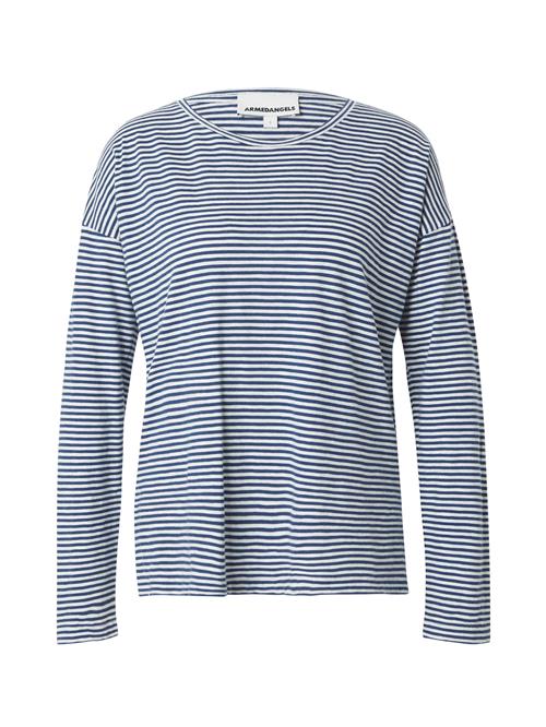 ARMEDANGELS Shirts 'XIANAA LOVELY STRIPES'  navy / offwhite