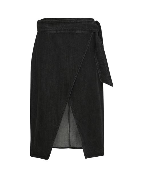 SOAKED IN LUXURY Nederdel 'Alba'  black denim