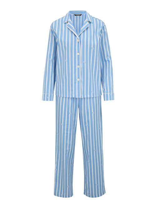 Se Lauren Ralph Lauren Pyjamas 'CLASSIC'  himmelblå / hvid ved About You