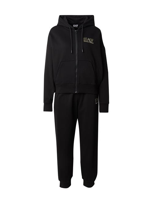 EA7 Emporio Armani Joggingdragt 'TRAIN VISIBILITY'  guld / sort