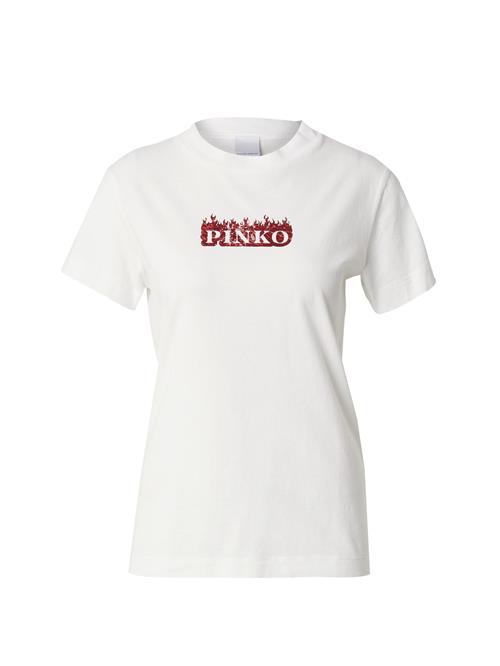 PINKO Shirts  rubinrød / hvid