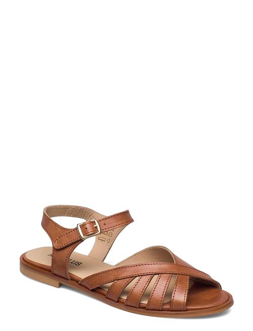 Se Sandals - Flat - Open Toe - Op ANGULUS Brown ved Booztlet