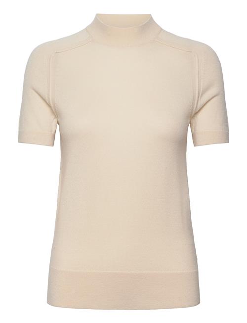 Merino Wool Mock-Nk Sweater Ss Calvin Klein Beige