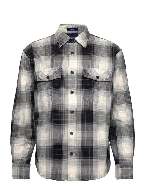 D1. Rel Shadow Check Shirt GANT Black