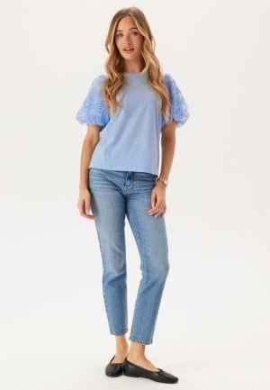 VILA Visimonia O-neck S/S TOP TOP T Kentucky Blue XL