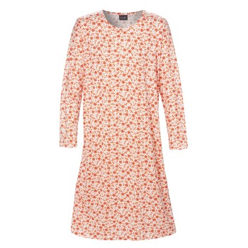 Trofé Trofe Bamboo Long Sleeve Dress Orange mønster Medium Dame