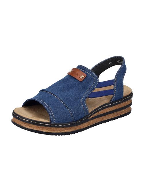 Rieker Sandaler  blue denim / brun