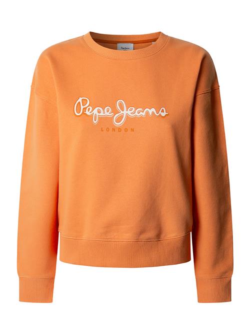 Pepe Jeans Sweatshirt 'MADDY'  orange / hvid