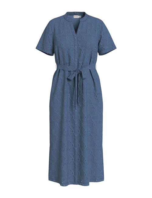 Videlea V-Neck S/S Midi Dress/R/Vol Vila Navy