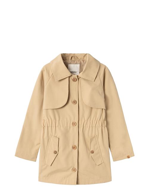 Se Nmflamadelin Trenchcoat Lil Lil'Atelier Beige ved Booztlet