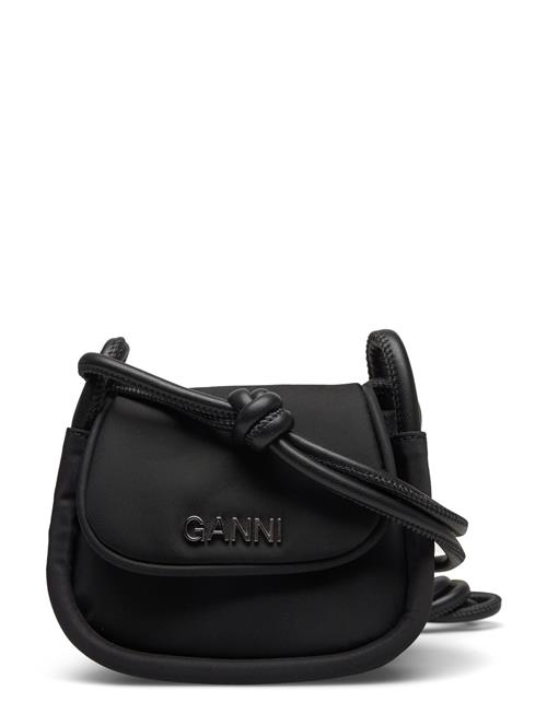 Knot Mini Flap Over Ganni Black