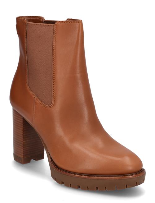 Layne Leather Bootie Lauren Ralph Lauren Brown