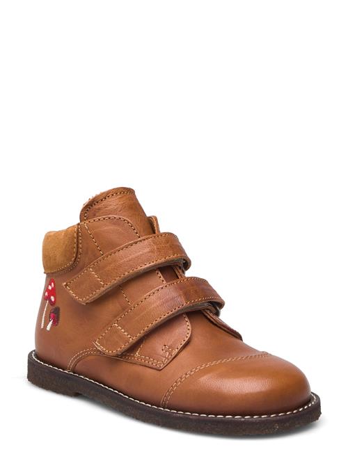 Se Boots - Flat - With Velcro ANGULUS Brown ved Booztlet