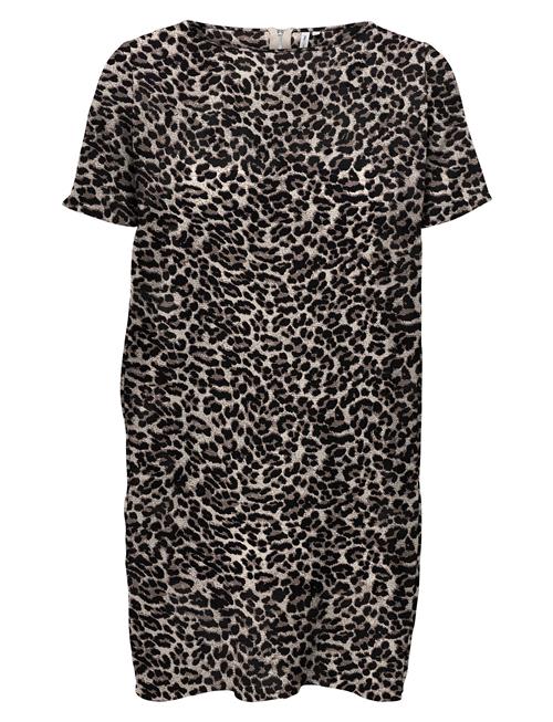 Carlux Ss Tunic Dress Wvn ONLY Carmakoma Brown