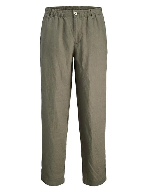 Jack & Jones Jpstkarl Jjlawrence Linen Chino Sn Jack & J S Green