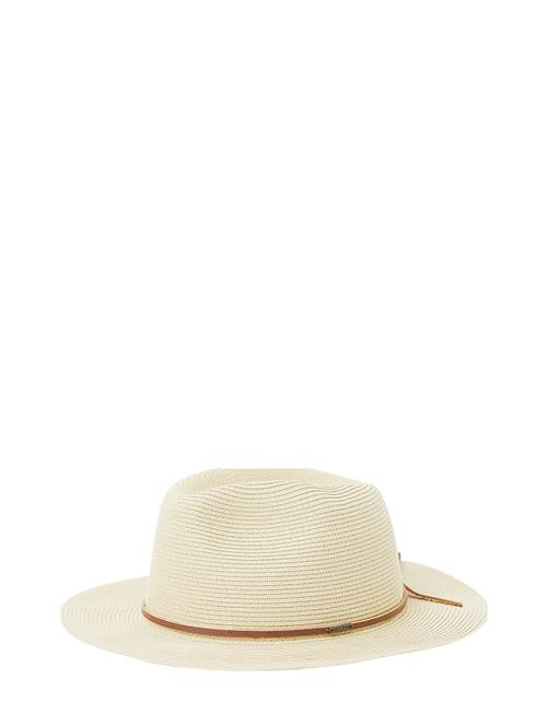 Wesley Straw Packable Fedora Brixton Beige