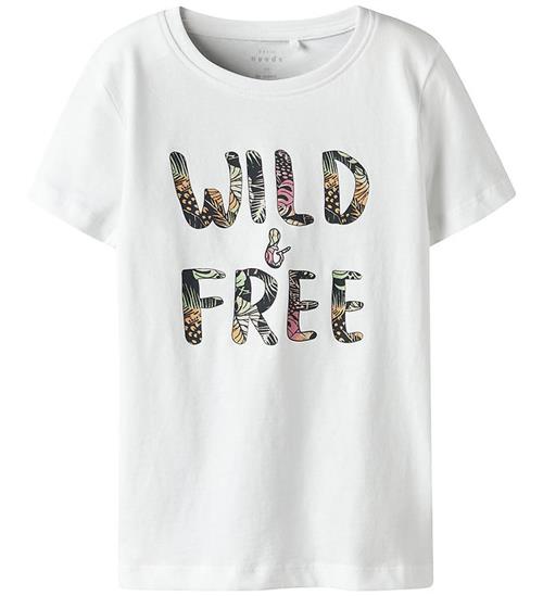 Name It T-shirt - Noos - NkfVanaya - Bright White/Wild & Free