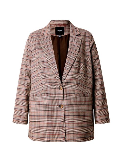 Vero Moda Curve Blazer  mørkebeige / blå / rød