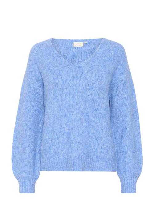 Se Kasarla V-Neck Pullover Kaffe Blue ved Booztlet