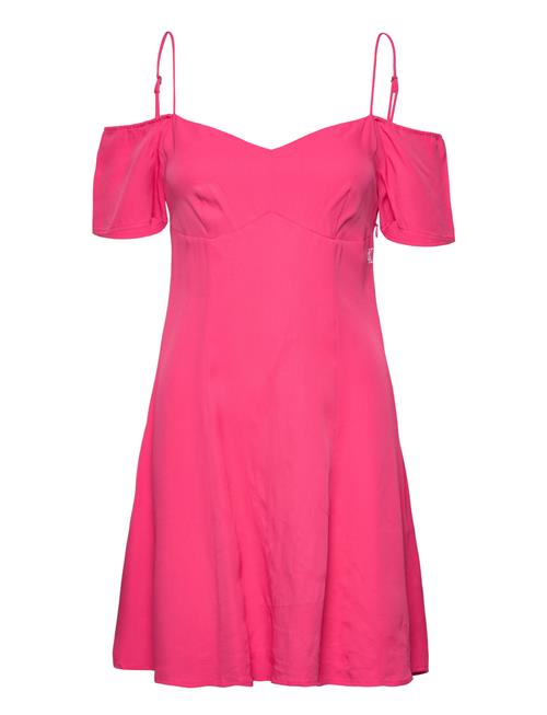 Off Shoulder Mini Dress Calvin Klein Jeans Pink